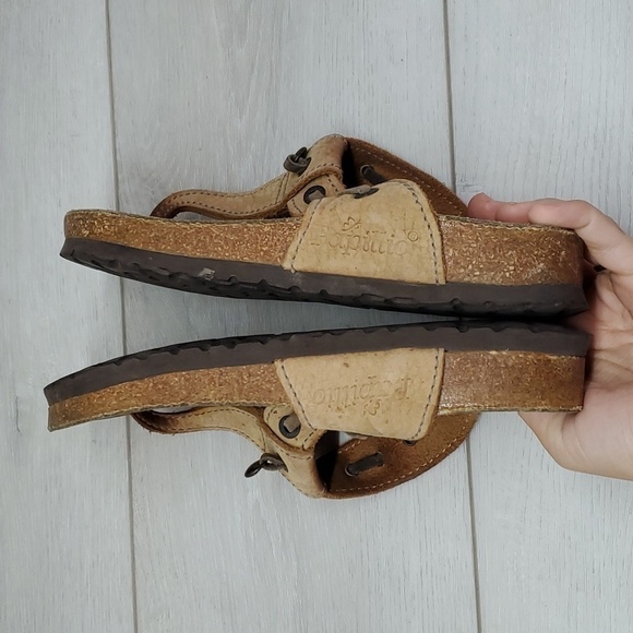 Birkenstock Papillio Womens T strap Leather Sandals Flats shoes sz 37/6 - Picture 10 of 11